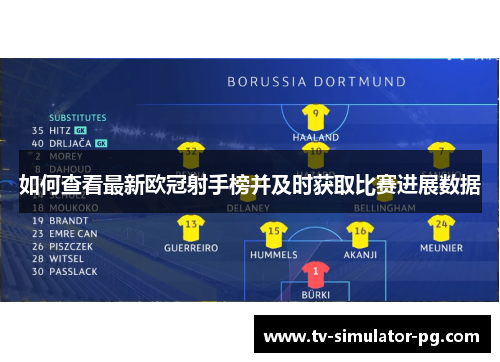 如何查看最新欧冠射手榜并及时获取比赛进展数据